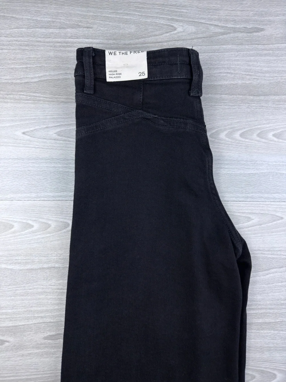We The Free Kellee High Rise Palazzo Jeans Black Size 25